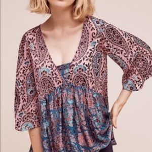 Floreat Velvet Burnout Top